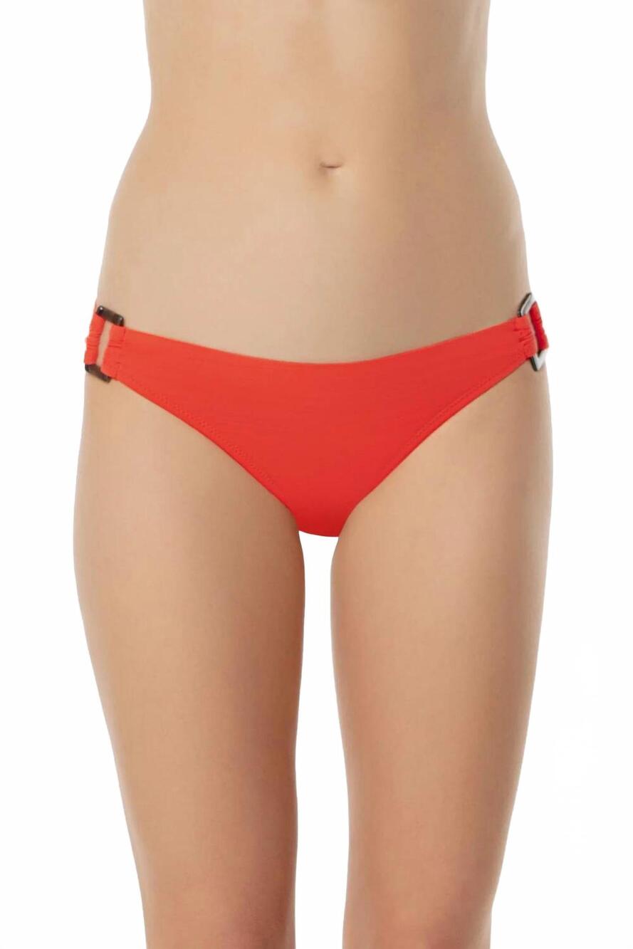 NEW HELEN JON tortoise hipster bottom bikini in tropical coral